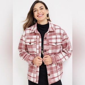 Maurices Pink and White Spring Jacket